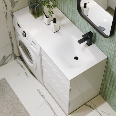 Тумба под стиральную машину Aqwella Duet 115 DU01052N фото