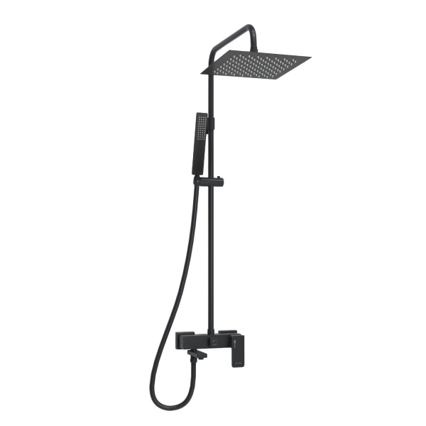 Душевая система (стойка) WasserKRAFT A277.255.218.BM черная матовая фото