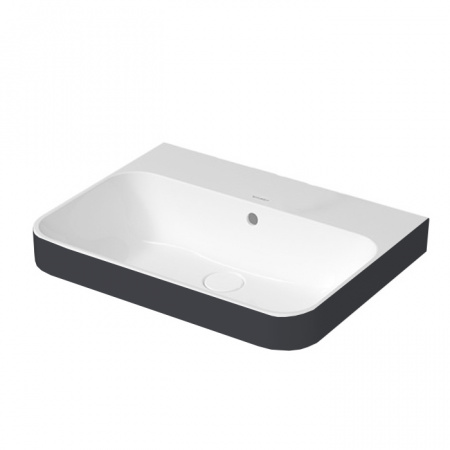 Накладная раковина Duravit Happy D.2 Plus 2360606100 антрацит матовый/белый фото