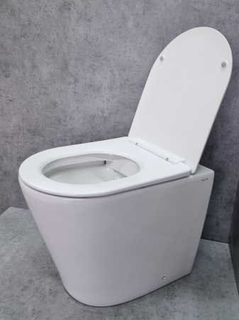 Унитаз приставной CeramaLux NS-3178 с сиденьем soft close фото