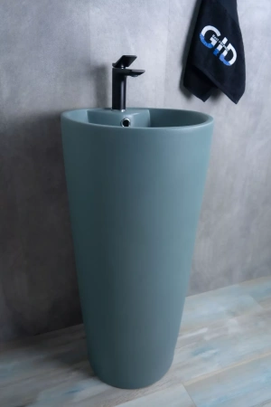 Напольная раковина Gid Nb131gm (зеленая хаки) фото