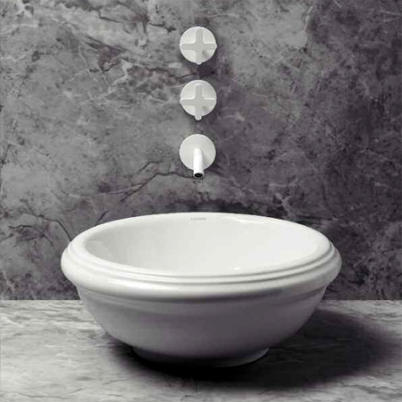 Накладная раковина круглая Azzurra Jubilaeum JUB50/APP bi фото