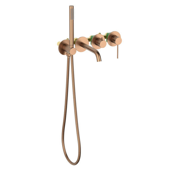 Смеситель для ванны с душем Timo Saona 2314/19YSM Розовое золото фото