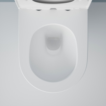 Подвесной унитаз безободковый Esbano FORTEX-53T с сиденьем фото