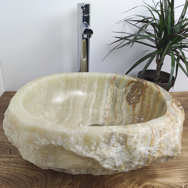 Накладная раковина из оникса Indo Erozy Green Hijau EO-00071 фото