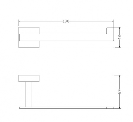 Держатель для туалетной бумаги Omnires Lift 8151BCR фото