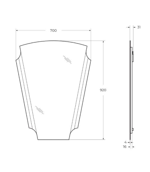 Зеркало с подсветкой и антизапотеванием Cezares 45020 70x92 фото