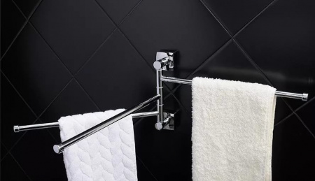 Полотенцедержатель тройной Fixsen Kvadro FX-61302A-3 фото