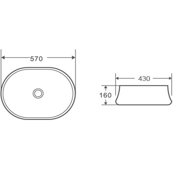 Раковина-чаша Grossman 57 GR-3024 Белая фото