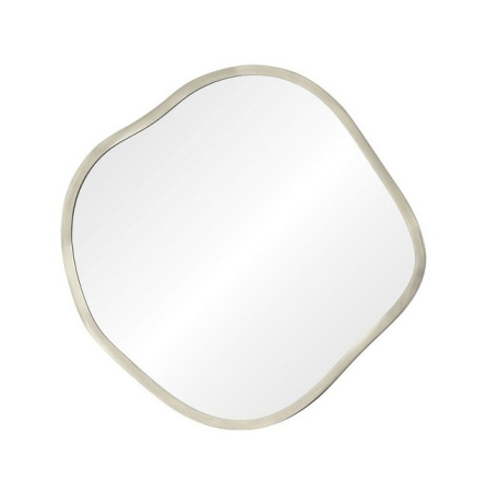 Зеркало в тонкой раме Art-Zerkalo Organic S Silver SM126SL 41x41 серебро фото