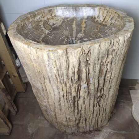 Раковина напольная из окаменелого дерева ODN-01499 (68*55*90) фото