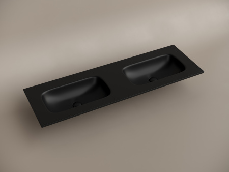 Двойная раковина Ceramica Nova Grace CN7022MBwx 141x45 черная матовая фото