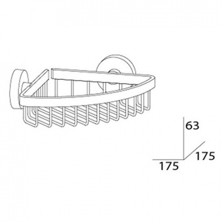 Полочка-решетка угловая Artwelle Harmonia HAR 020 15 см фото