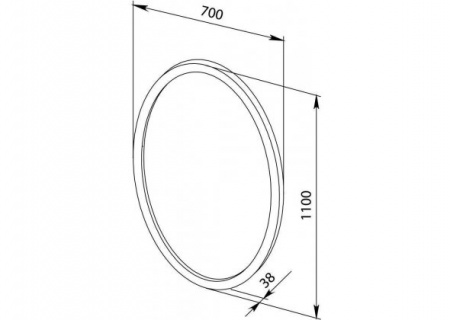Зеркало Aquanet Сопрано 70 00169607 фото