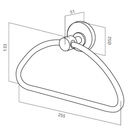 Кольцо для полотенец Am.Pm Bliss A5534464 фото