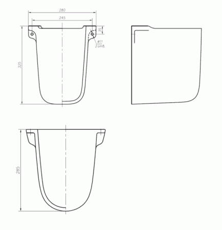 Полупьедестал для раковины Ifo Frisk RS021120000 фото