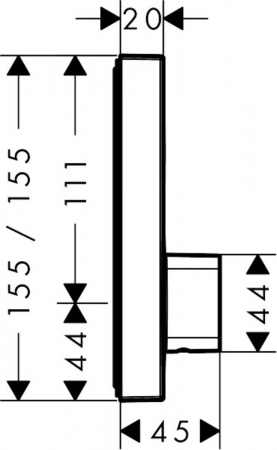 Смеситель для душа Hansgrohe ShowerSelect 15767000 фото
