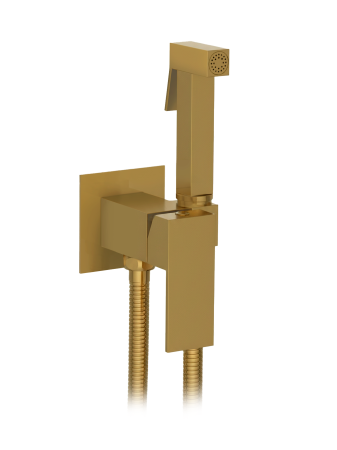 Гигиенический душ со смесителем AltroBagno BM 060127 BG матовое золото фото