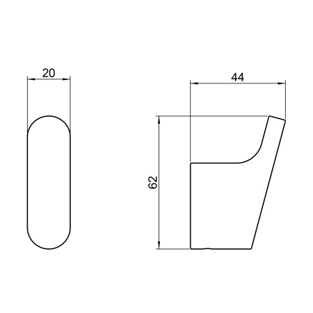 Крючок для ванны Timo Luiro 18411/03 черный матовый фото
