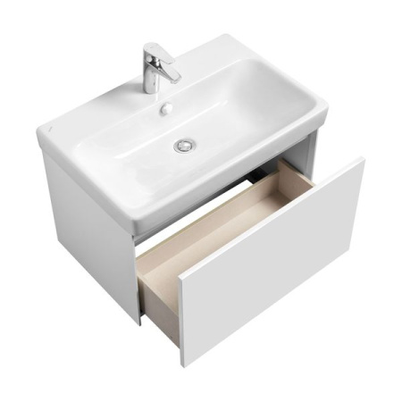 Тумба с раковиной Акватон Асти 70 1A263001AX2B0 белый глянец фото