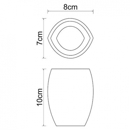 Стакан для зубных щеток настольный WasserKRAFT Eider K-33328 фото