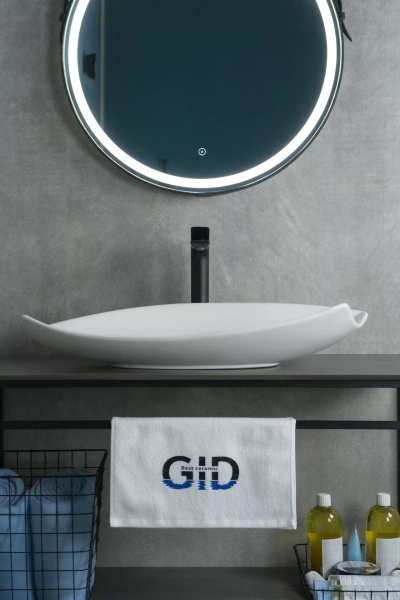 Накладная раковина GID N9178 74х38 фото