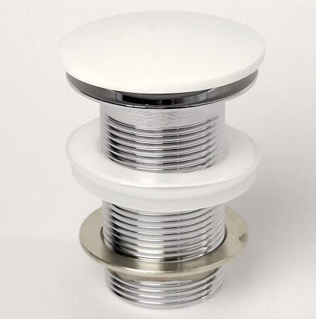 Донный клапан Montebianco SV-001 белый матовый / без перелива фото