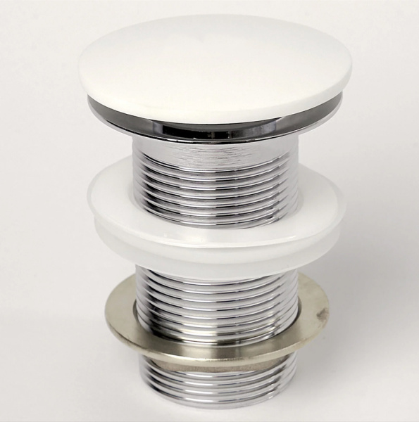 Донный клапан Montebianco SV-001 белый матовый / без перелива фото