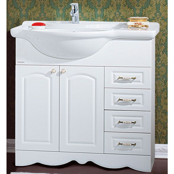 Тумба с раковиной Бриклаер Анна 90/2 L фото