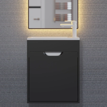 Тумба под раковину Uperwood Modul 50 2930205360 черная фото