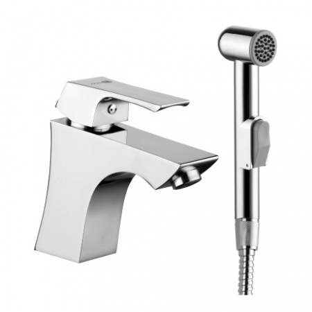 Смеситель для раковины с гигиеническим душем Lemark Unit LM4516C фото