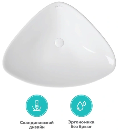 Накладная раковина OWL 1975 Curve OWLB191045 59x40 фото