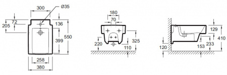 Биде подвесное Jacob Delafon Terrace EMA0002-00 фото