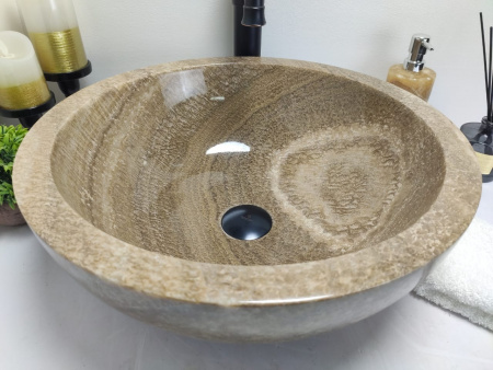 Накладная раковина из оникса Indo Bowl Sunset Medium BO-00018 фото