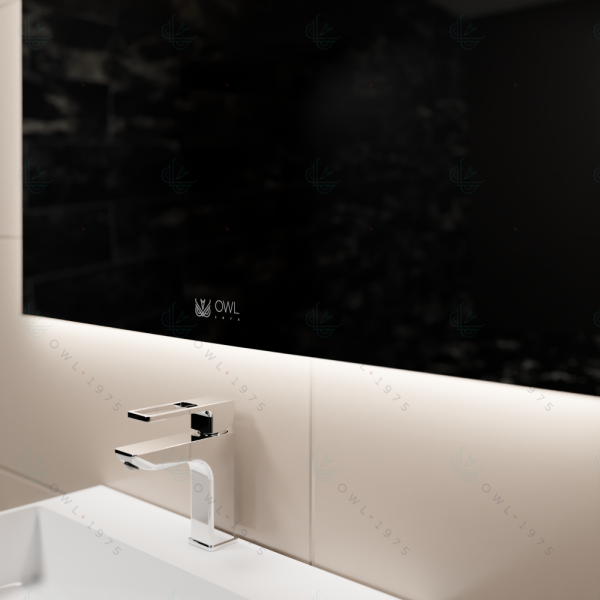 Зеркало с LED подсветкой и сенсором OWL 1975 Line Н OWLM200901 100x70 фото