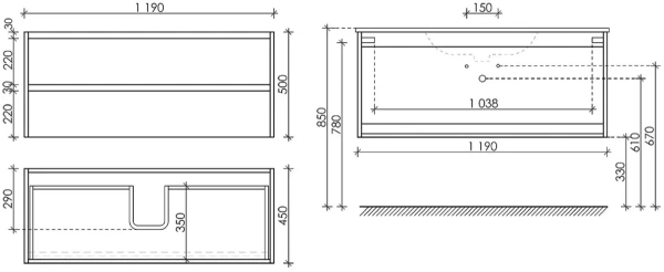 Тумба под раковину Sancos Libra LB120-1EG дуб галифакс натуральный фото