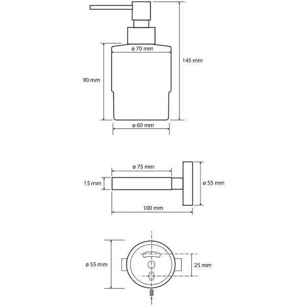 Дозатор для жидкого мыла Bemeta Amber 155109102 медное золото фото
