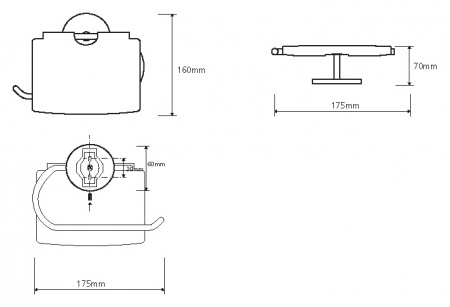 Держатель для туалетной бумаги Bemeta Alfa 102412012 фото
