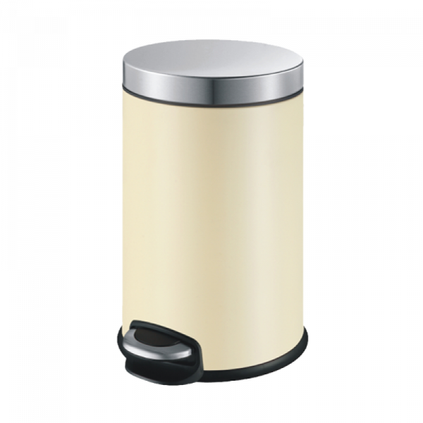 Мусорное ведро для ванной с педалью WeltWasser WW ERFIE BG 12L бежевое фото