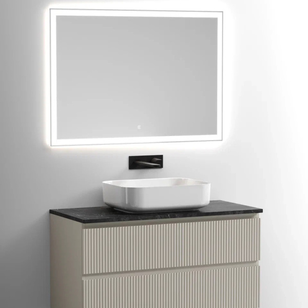 Столешница без отверстия под смеситель Sancos TT100A1 100 см, black sky фото