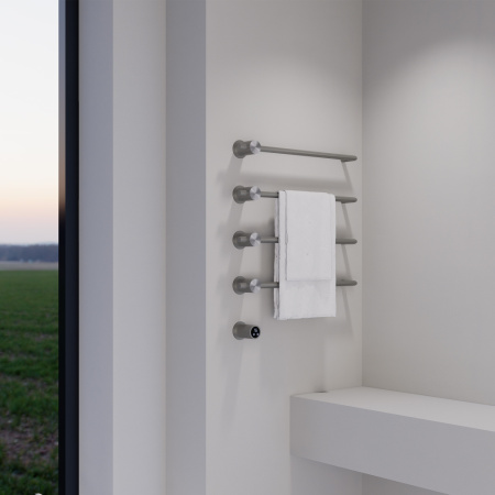 Электрический полотенцесушитель Abber Charme AH4004BST сталь брашированная фото