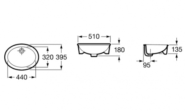 Раковина встраиваемая Roca Neo Selene 322307000 51 см фото