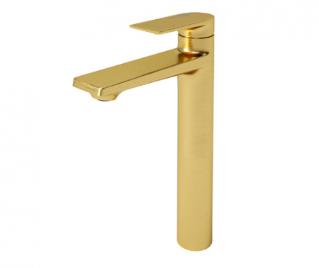 Высокий смеситель для раковины WasserKRAFT Aisch 5503H матовое золото фото