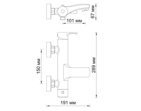 Смеситель для ванны с душем WasserKRAFT Berkel 4801 фото
