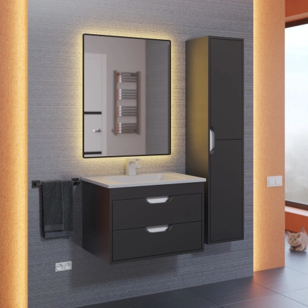 Тумба под раковину Uperwood Modul 65 2930205151 черная фото