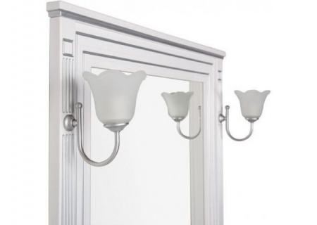 Зеркало Aquanet Паола 90 00181769 белый/серебро фото