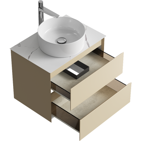 Тумба под накладную раковину Aqwella Geometria 65 GE01652MD морская дюна фото