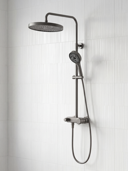 Душевая система AltroBagno Рикко (Ricco) ALTROBAGNORicco030224GM оружейная сталь фото