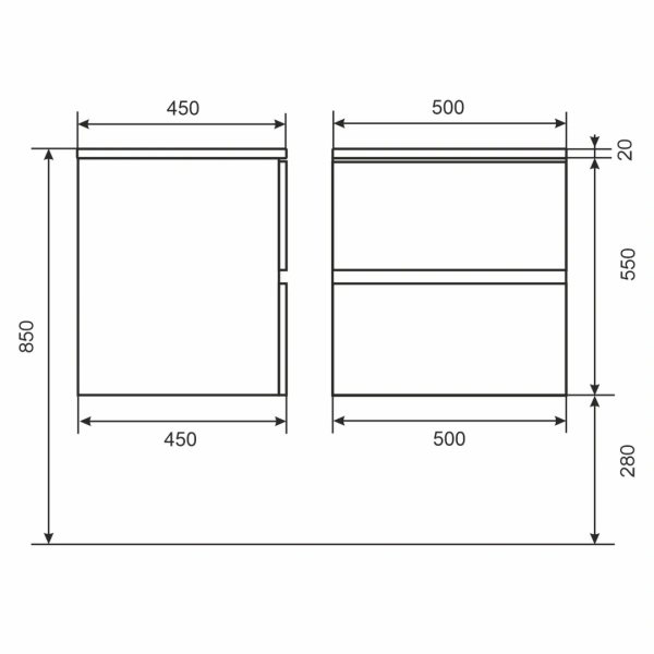 Тумба под раковину Uperwood Barsa 50 2937205250 белая/дуб сонома фото