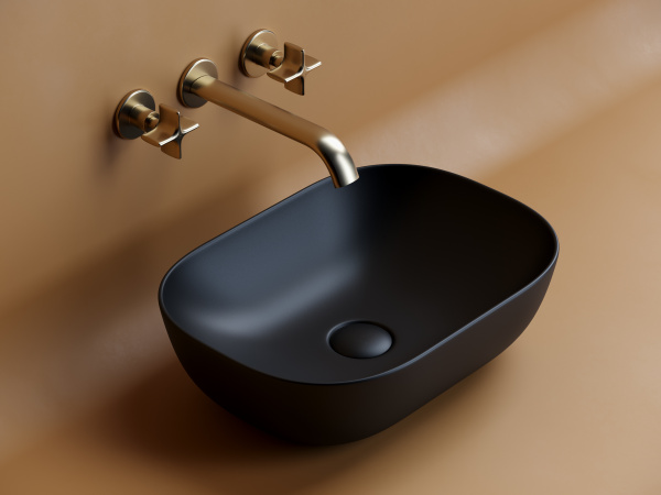 Накладная раковина Ceramica Nova Element CN6009MB 45x32 черная матовая фото